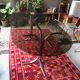 Vintage dining table chrome legs and smoked glass 1970