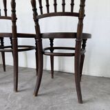 Série 4 chaises bistrot cannage Fischel n019