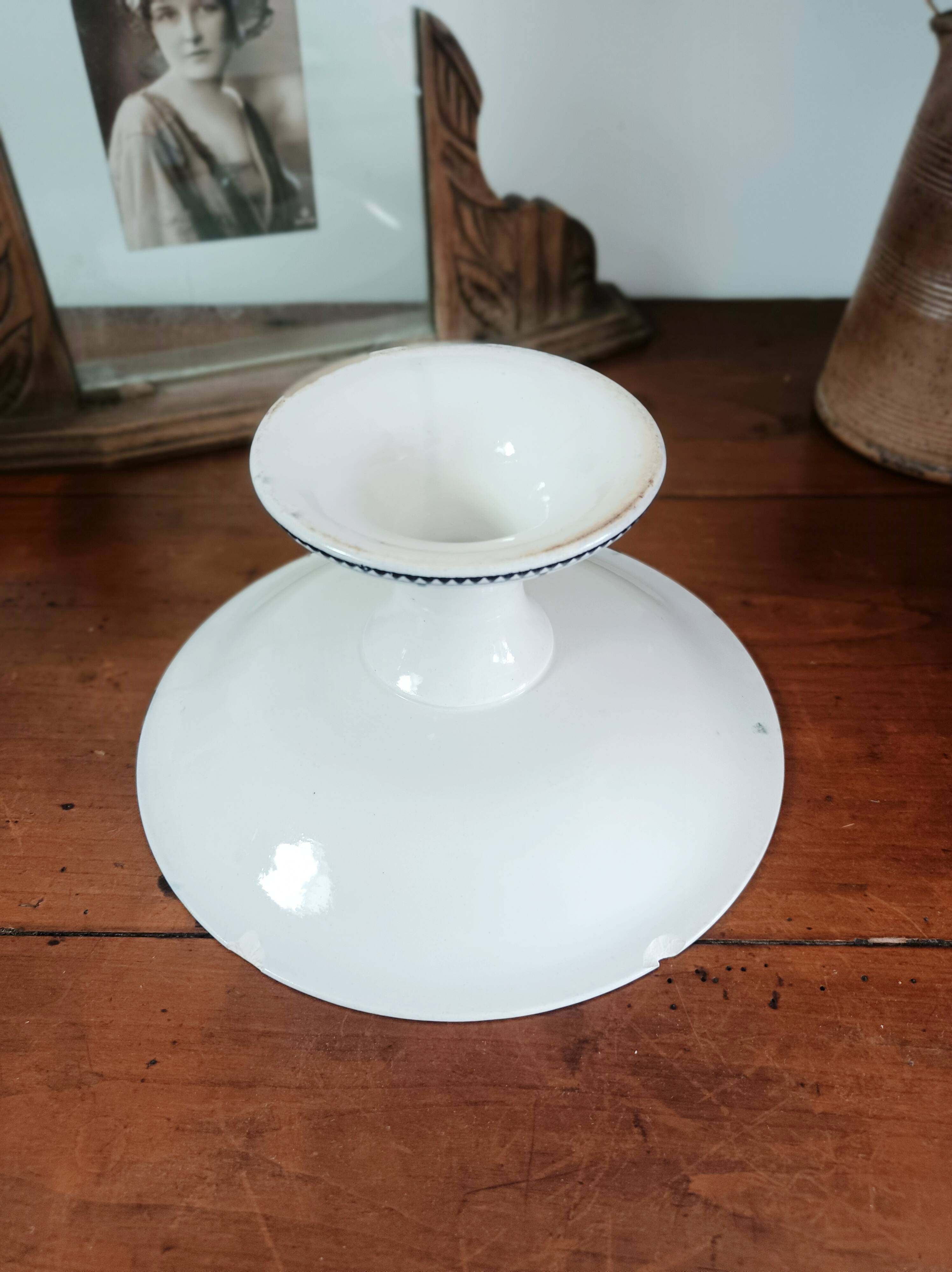 Onnaing Perles iron earth compote dish