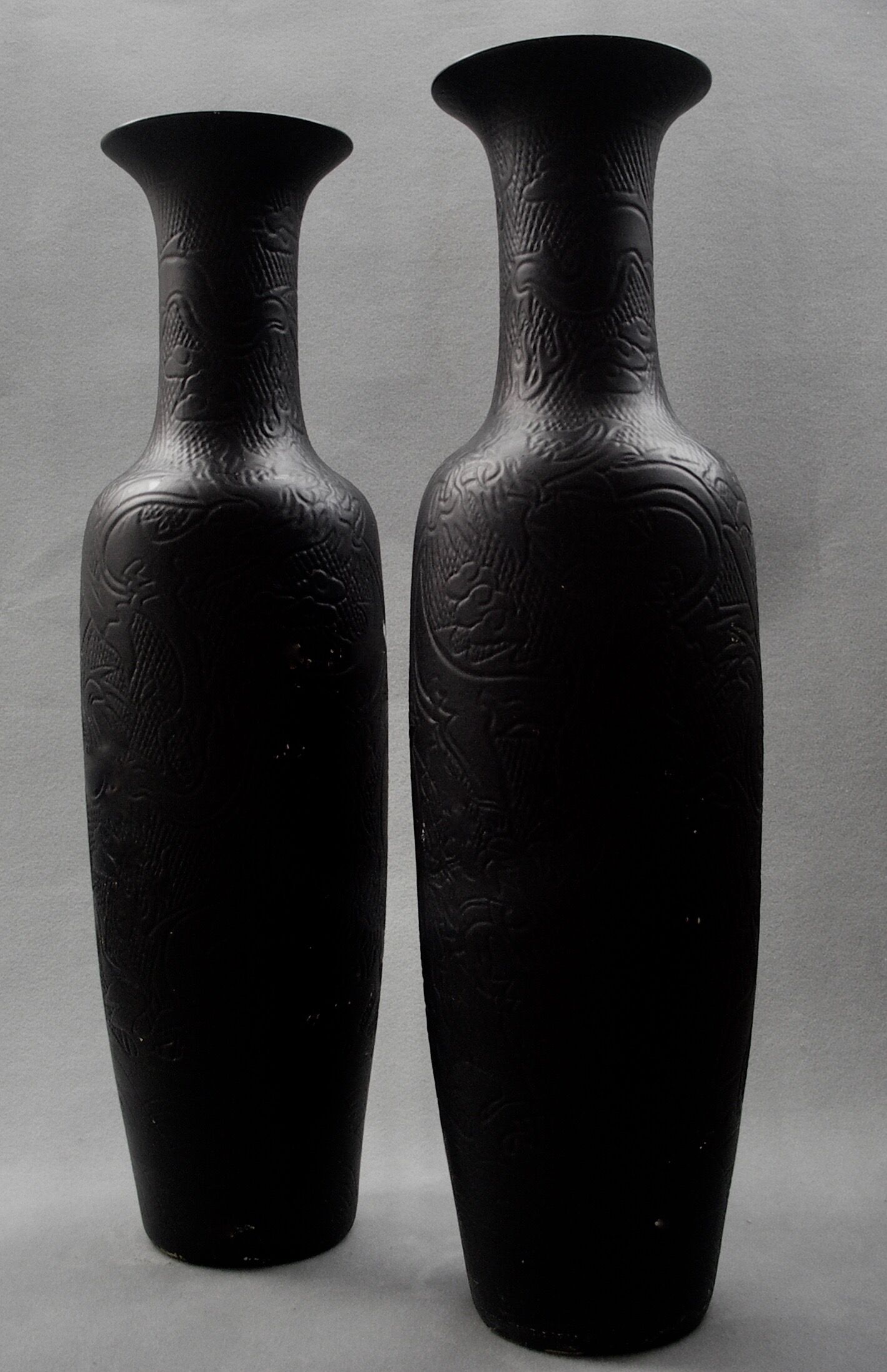 Lot of two vases "chinese" 145 cm