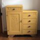 Asymmetrical vintage chest of drawers