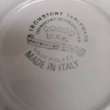 Ironstone tableware plate made in Italy