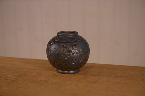 Vase en céramique Art déco par Georges Condé grés Mougin Nancy France 1930'