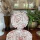 Set of 5 flat plates johnson brother pink chintz