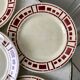 Set of 6 flat plates Badonviller model "Barbizon" 30s