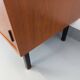 Small vintage storage unit in modernist Scandinavian style in teak from the 60s