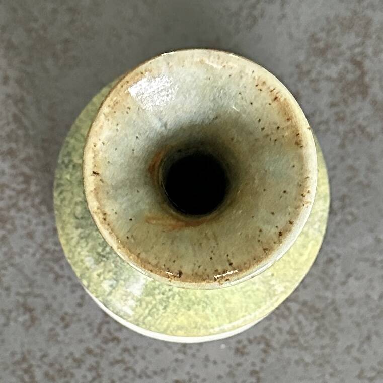 Stoneware Soliflore Vase - Beige and Almond Green