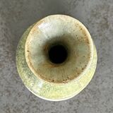 Vase Soliflore en grès - Beige et Vert Amandes
