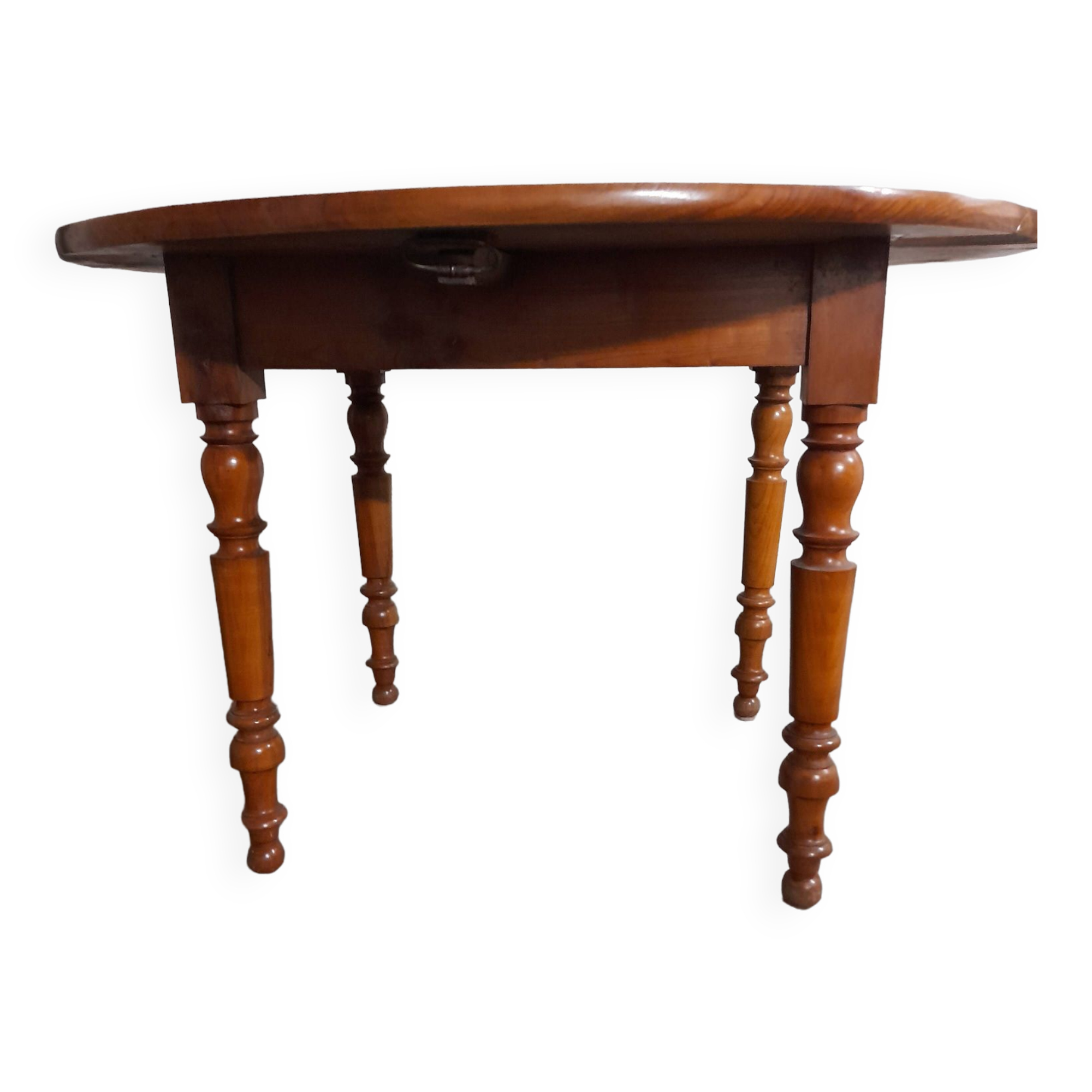 Round wooden table