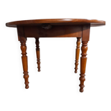 Round wooden table