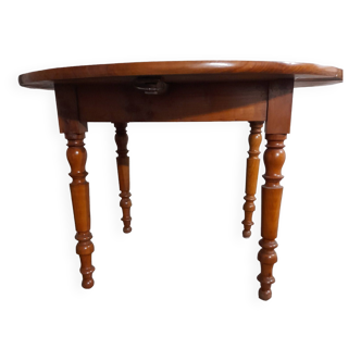 Round wooden table