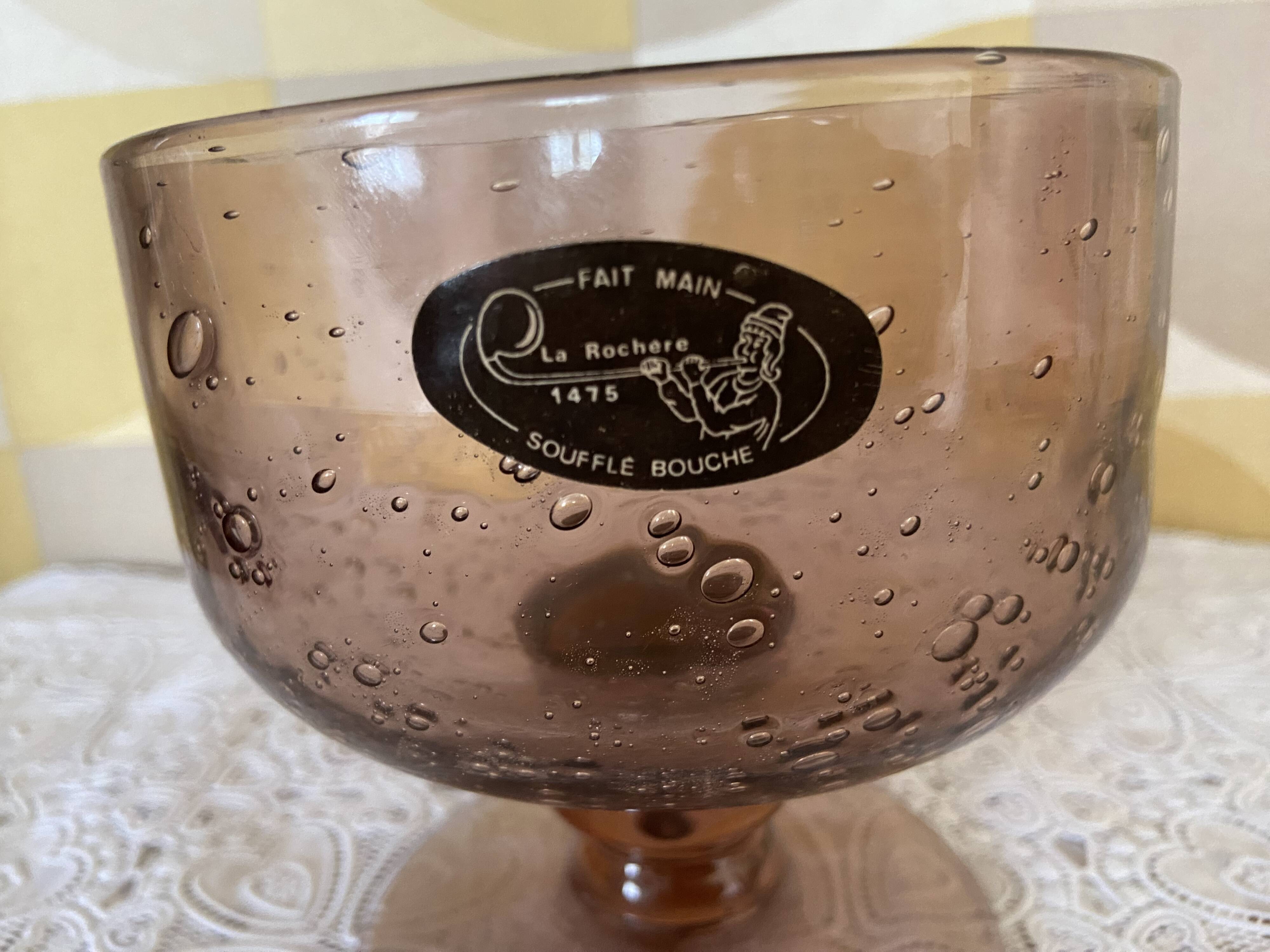 Vide poche en verre soufflé