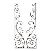 2 antique wrought iron doors