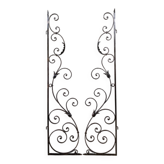 2 antique wrought iron doors