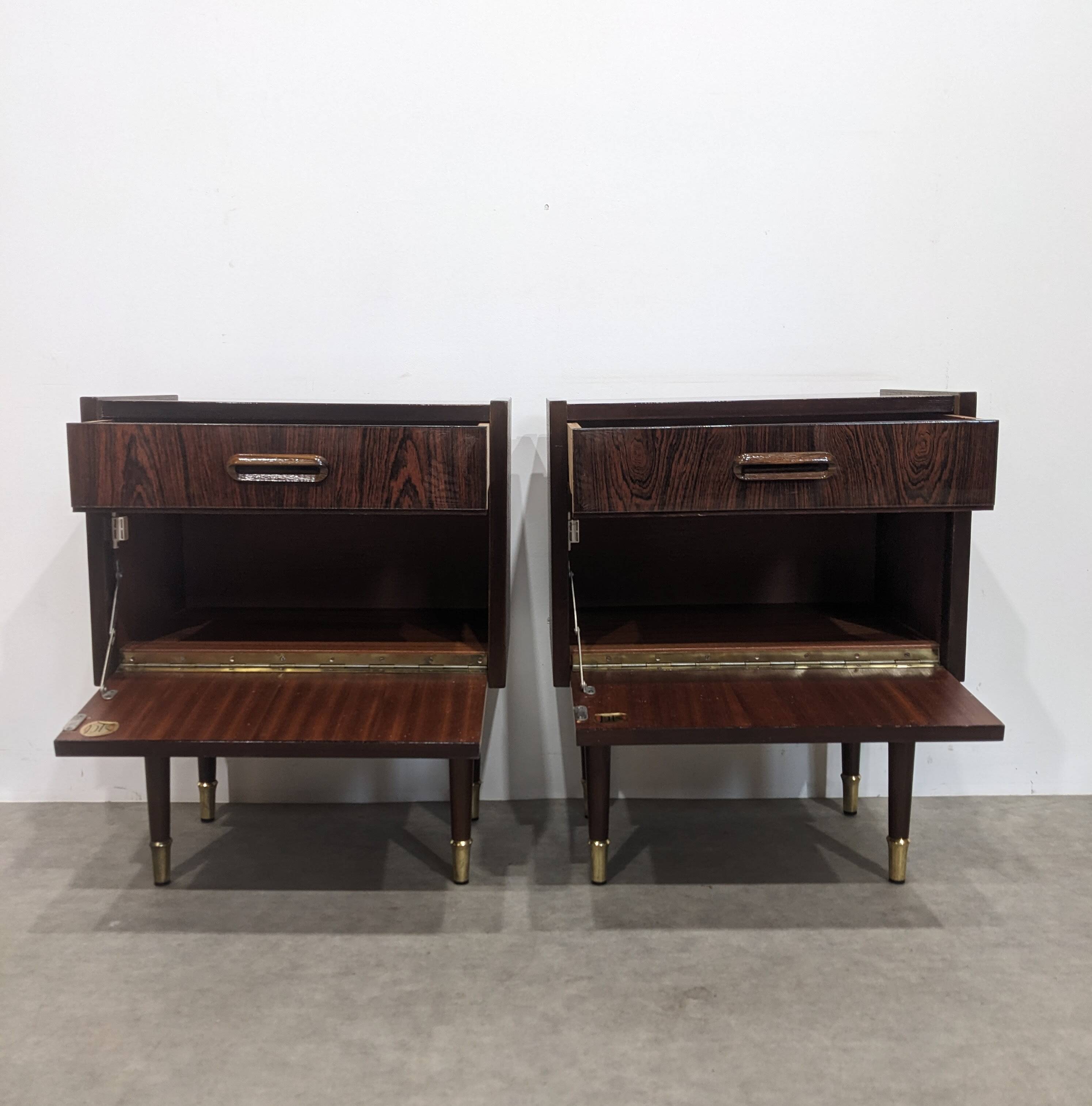 Table de nuit vintage Palissandre