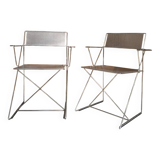 Pair of X-Line chairs by Niels Jørgen Haugesen by Magnus Olesen