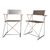 Pair of X-Line chairs by Niels Jørgen Haugesen by Magnus Olesen