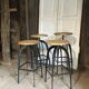 Lot of 4 industrial stools