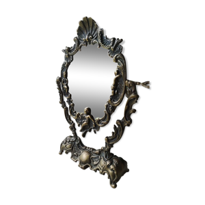 Miroir de table psyché - bronze laiton