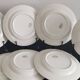 7 earthenware dessert plates, KG Lunéville