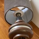 Ceramic lamp with aluminum rim 70s