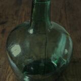 Bonbonne Dame Jeanne Collection Viresa en verre vert