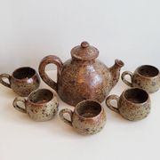 Vintage stoneware coffee service 1970
