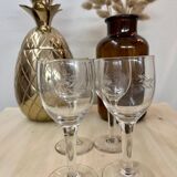 Lot de 4 verres à vin ou liqueur vintage