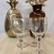 Lot de 4 verres à vin ou liqueur vintage