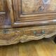 Bressane cabinet dated 1863, in walnut, ash and ash magnifying glass