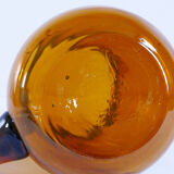 Pichet vintage en verre marron