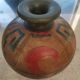 Vase en poterie de studio de style aztèque vintage – Sculpté à la main et signé – Milieu du XXe siècle