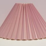 Vintage light pink pleated lampshade from Denmark