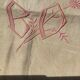 Sheet 2 places linen new embroidered BD pink dark beige canvas