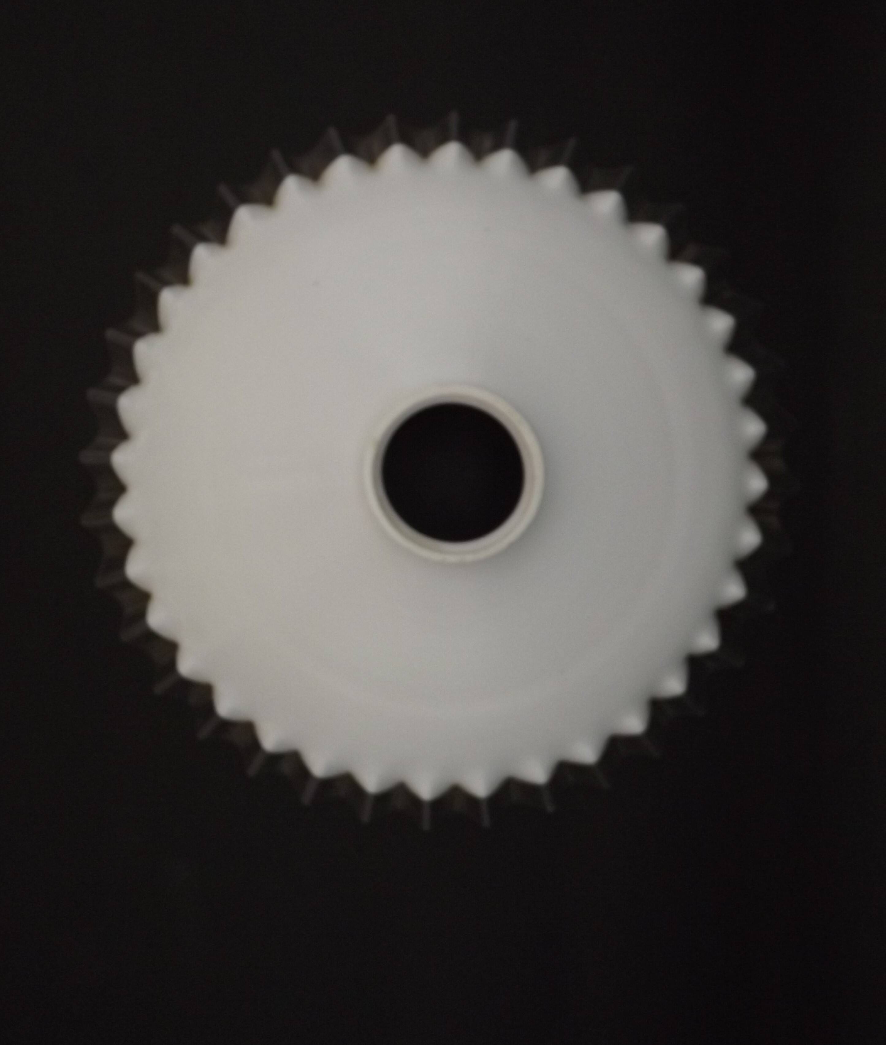 Fringed opal white glass pendant lampshade with scalloped edge.