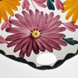 Two Schramberg Majolika painted flower dishes