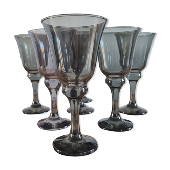 Service of 7 wine glasses