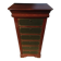 "Mahogany-coloured cherry wood notary cabinet 'Félix Monge'"