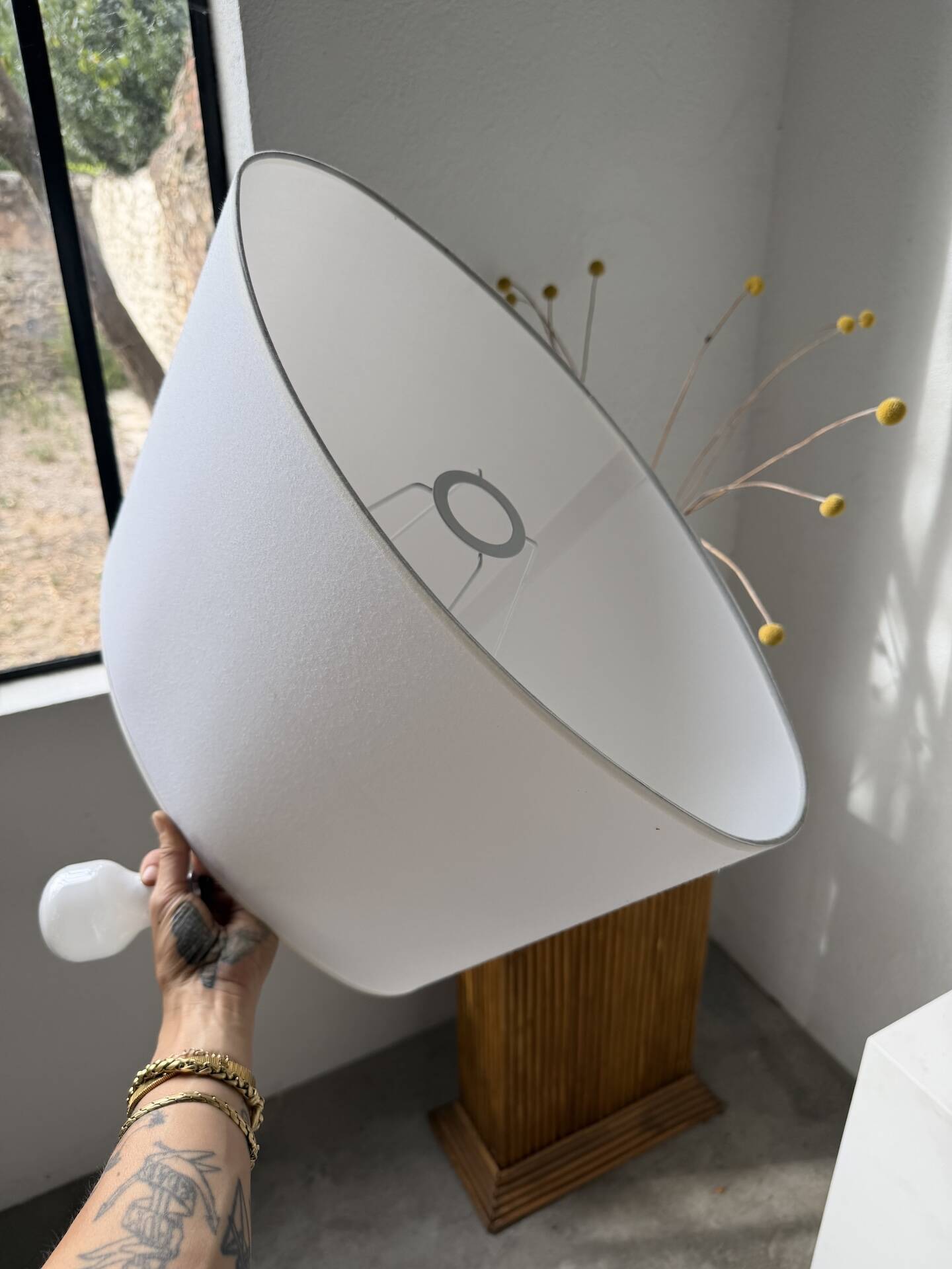 XL lamp made of aluminium 1980