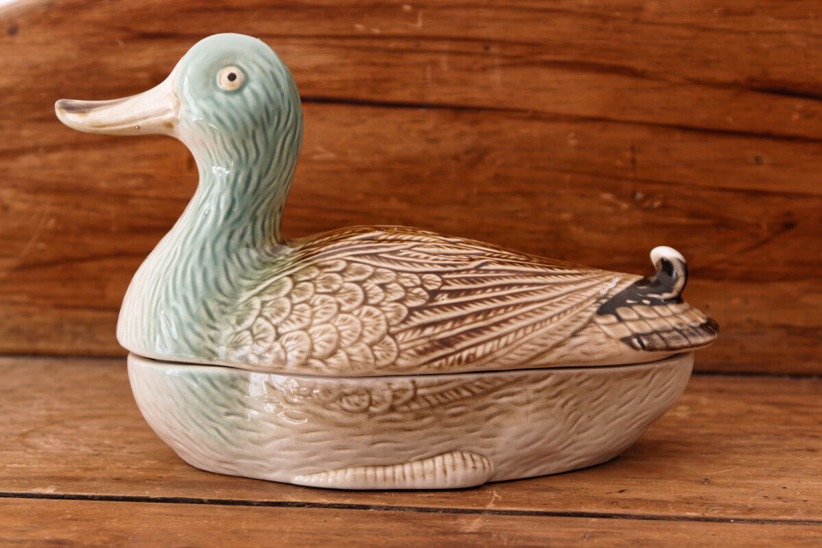 Ceramic duck terrine