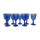 Blue glass walking glasses 1980