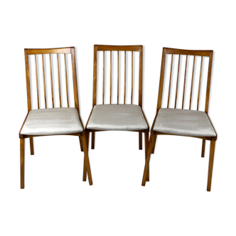 Chaises de salle à manger beige vintage, années 1970