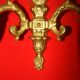 solid bronze wall light with 2 arms in "Louis XV" style