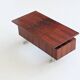 Danish floating writing desk in rosewood and chrome Denmark 1960