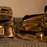 Encrier en laiton, Angleterre 1930