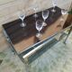 Table basse roulante pivotante
