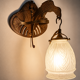 Art Deco parrot wall light in metal – unusual wall fixture