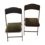 Velvet folding chair