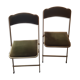 Velvet folding chair