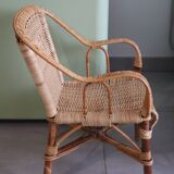 Children's rattan armchair